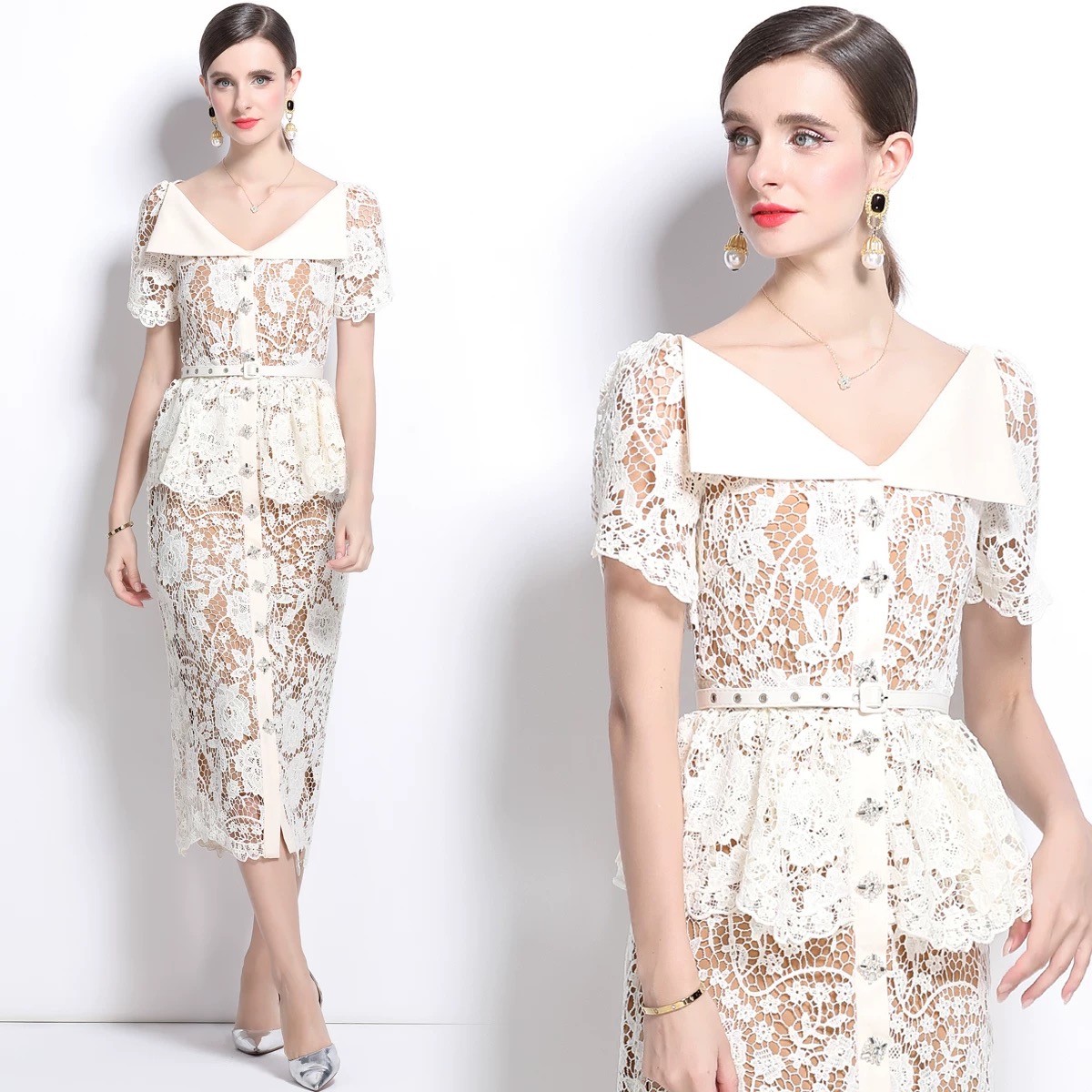 Show you off lace dress FBC333 images
